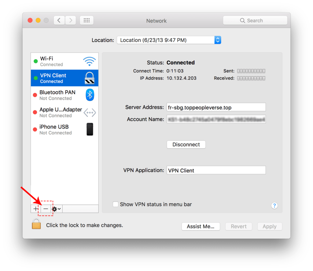 VPN configuration