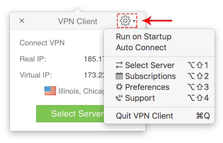 vpn service - quite app