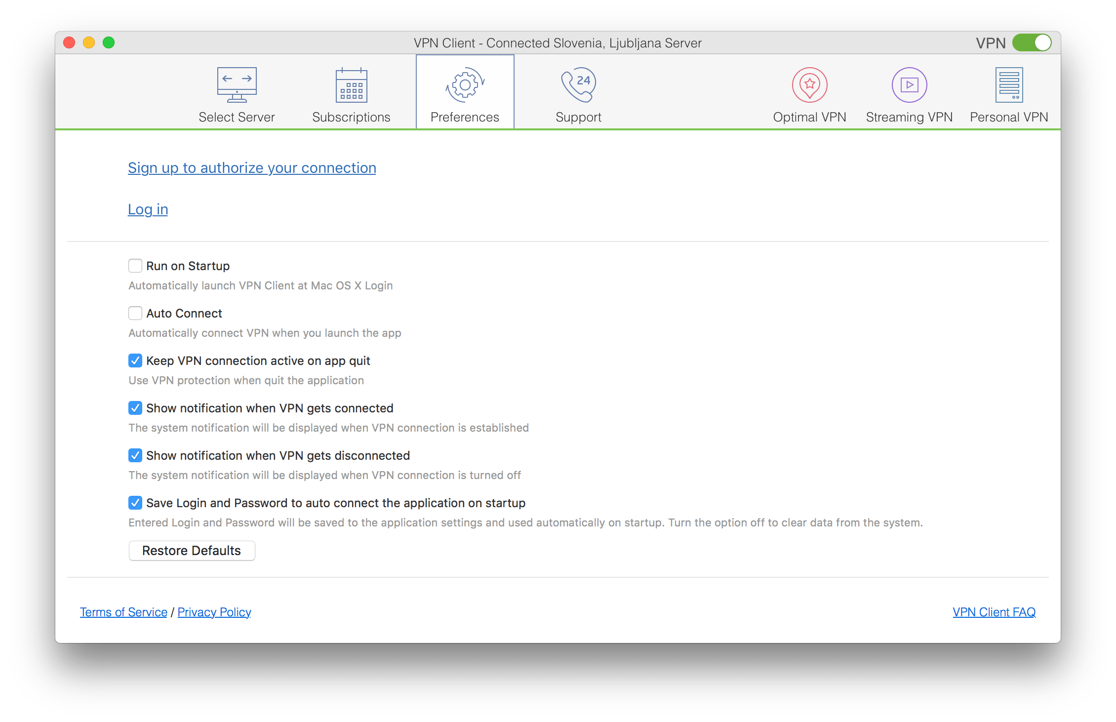 mac os vpn client settings