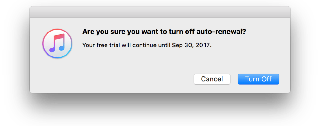 itunes cancel subscription